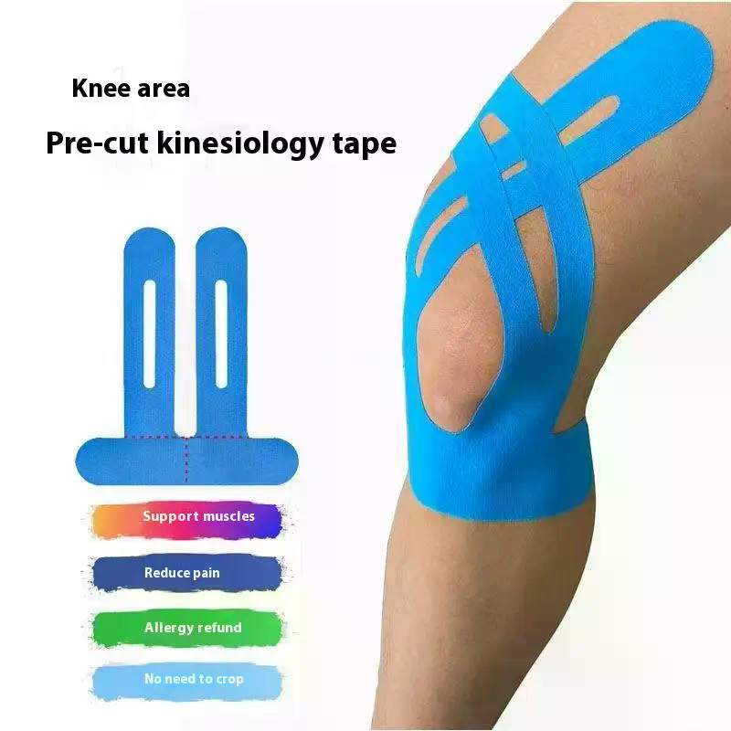 Sports Taping Precut - 1/5Pcs Pre-Cut Kinesiology Tape For Knees
