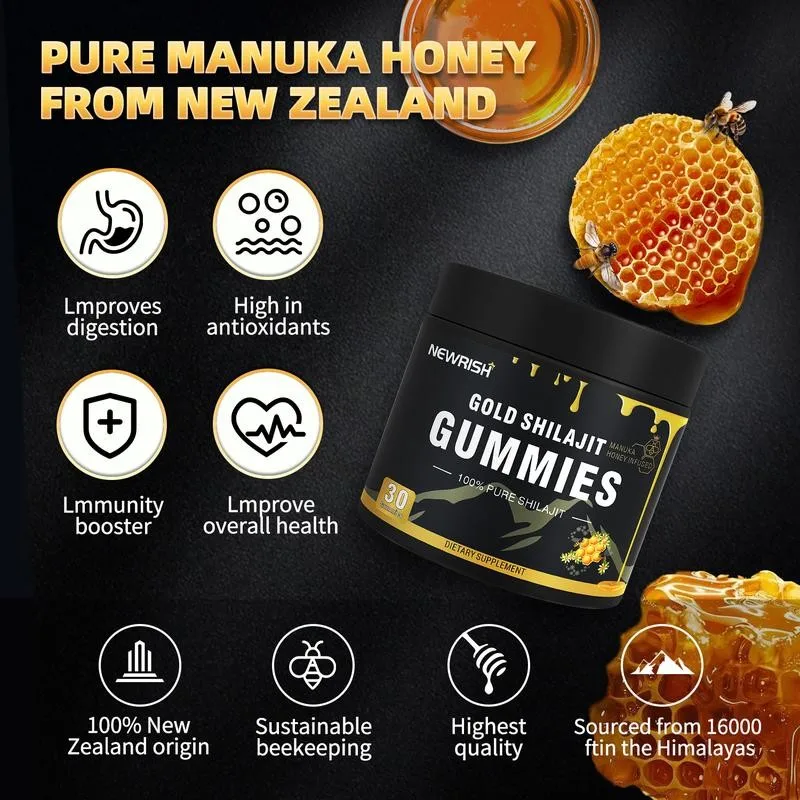 Gold Shilajit Gummies - Immune - огляд і ціна Health Wellness Gummies