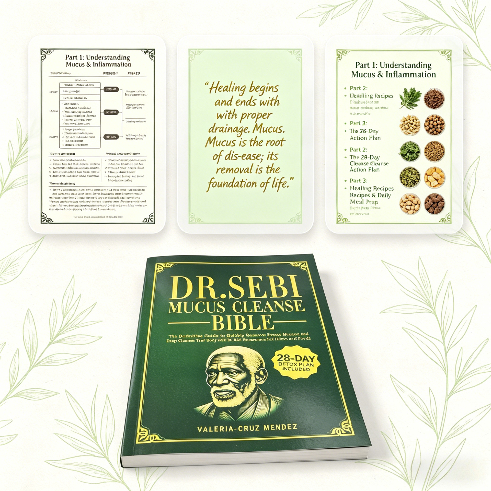 Dr. Sebi Mucus Cleanse Bible 2 - огляд і ціна Health Wellness Food