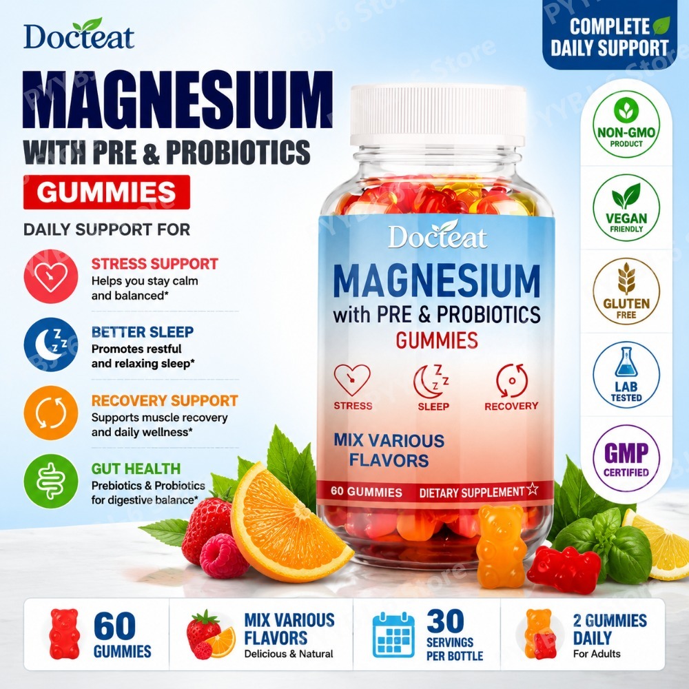 Magnesium Gummies with Pre &Pr - огляд і ціна Health Wellness Gummies