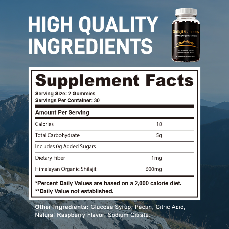 Organic Himalayan Shilajit Gum - огляд і ціна Health Wellness Gummies